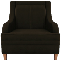 Кресло мягкое Brioli Луи П (B74/коричневый) - 