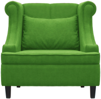 Кресло мягкое Brioli Людвиг (В26/зеленый) - 