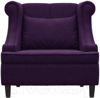 Кресло мягкое Brioli Людвиг (В40/фиолетовый)