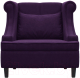 Кресло мягкое Brioli Людвиг (В40/фиолетовый) - 
