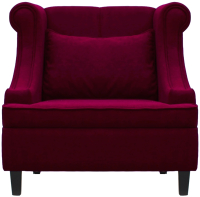 Кресло мягкое Brioli Людвиг (В48/вишневый) - 