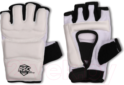Перчатки для единоборств RSC PU 3650 (M, белый)