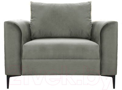 Кресло мягкое Brioli Марк (B8/светло-серый)