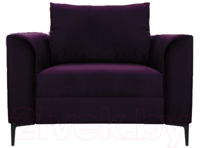 Кресло мягкое Brioli Марк (B40/фиолетовый)
