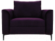 Кресло мягкое Brioli Марк (B40/фиолетовый) - 