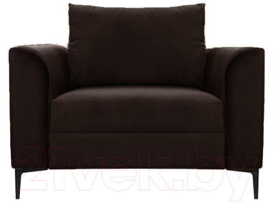 Кресло мягкое Brioli Марк (B74/коричневый)
