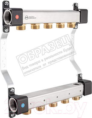 

Коллекторная группа отопления KAN-therm, InoxFlow серия RNN 9 отводов / 1316158007