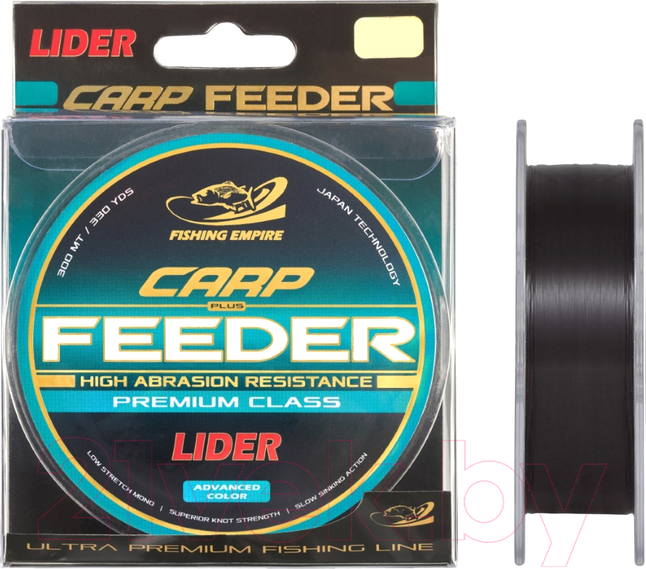 Леска монофильная Fishing Empire Lider Carp Plus Black 0.28мм 300м / BL-028 — фото 2