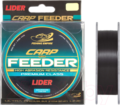 Леска монофильная Fishing Empire Lider Carp Plus Black 0.28мм 300м / BL-028