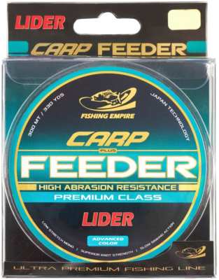Леска монофильная Fishing Empire Lider Carp Plus Black 0.28мм 300м / BL-028