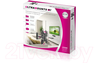 Кронштейн для телевизора Ultramounts UM 898 (черный)