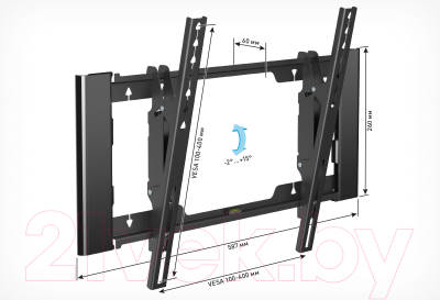 Кронштейн для телевизора Holder T4925-B (черный)