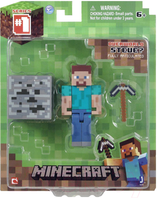 Фигурка коллекционная Minecraft Steve. Игрок / TM16501
