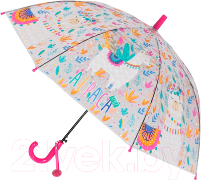 Зонт-трость Михи Михи Альпака с 3D эффектом / MM07463 (розовый)