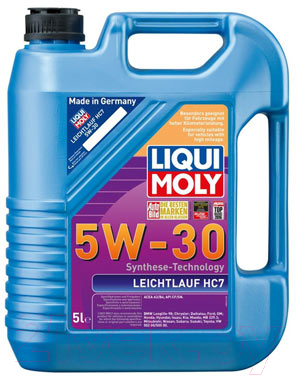 Набор моторных масел Liqui Moly Leichtlauf HC7 5W30 / 8542+8541 (5л+1л)
