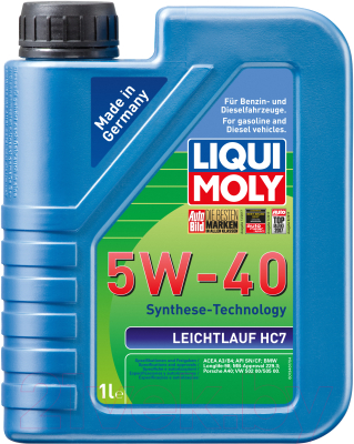 Набор моторных масел Liqui Moly Leichtlauf HC7 5W40 / 2309+2308 (5л+1л)