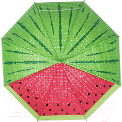 Зонт-трость Михи Михи Арбуз с 3D эффектом / MM10405 (зеленый)