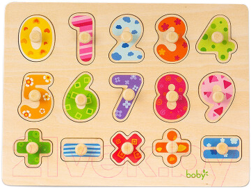Развивающая игрушка Boby Пазл-вкладыш. Счет 1-9 / BB0219