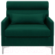 Кресло мягкое Brioli Отто (L15/зеленый) - 