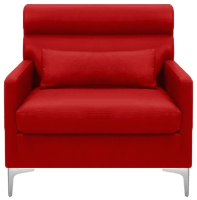 Кресло мягкое Brioli Отто (L19/красный) - 