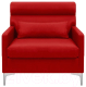 Кресло мягкое Brioli Отто (L19/красный) - 