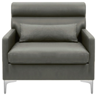 Кресло мягкое Brioli Отто (L21/серый) - 