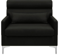 Кресло мягкое Brioli Отто (L22/черный) - 