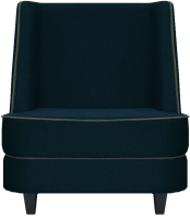 Кресло мягкое Brioli Рико (J17/темно-синий) - 