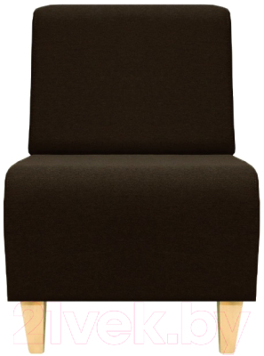 Кресло мягкое Brioli Руди Д (J5/коричневый)
