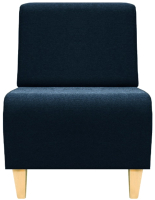 Кресло мягкое Brioli Руди Д (J17/темно-синий) - 