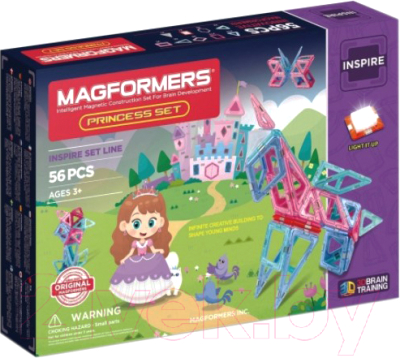 Конструктор магнитный Magformers Princess Set / 704003 (56эл)