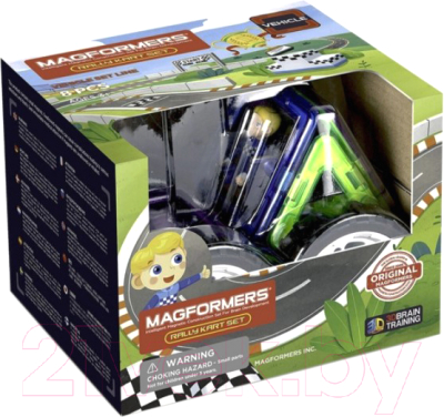 Конструктор магнитный Magformers Rally Kart Set / 707016 (8эл)