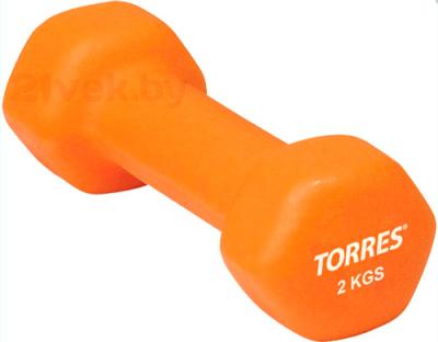 Гантель Torres PL50012 (оранжевые) - общий вид