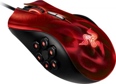 Мышь Razer Naga Hex (красный) - общий вид