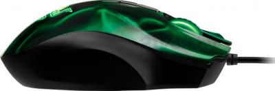 Мышь Razer Naga Hex (зеленый) - вид сбоку