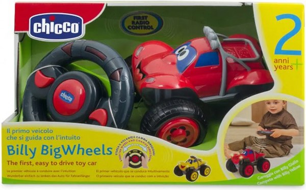 Радиоуправляемая игрушка Chicco Билли - большие колеса 617592 (красный)
