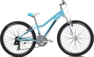 Велосипед Fuji Dynamite 24 Comp Girls (12, Lihgt Blue, 2014) - общий вид