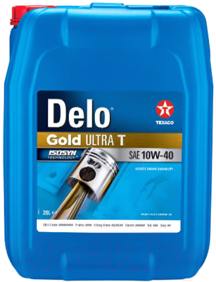 Моторное масло Texaco Delo Gold Ultra T SAE 10W40 / 804166HOE (20л)