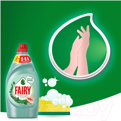 Средство для мытья посуды Fairy Нежные руки. Чайное дерево и мята (650мл)
