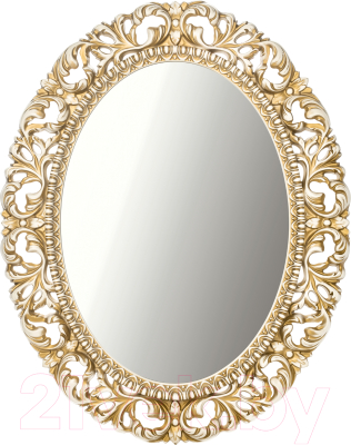 Зеркало Мебель-КМК Искушение 1 0459.7 (белый/ золото)