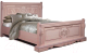 Двуспальная кровать Мебель-КМК 1600 Амелия 0435.13 (дуб молочный) - 