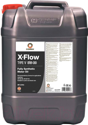 Моторное масло Comma X-Flow Type V 5W30 / XFV20L (20л)