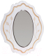 Зеркало Мебель-КМК Мелани 1 0434.5-01 (белый/патина золото) - 