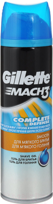 Гель для бритья Gillette Mach3 для мягкого бритья (200мл)
