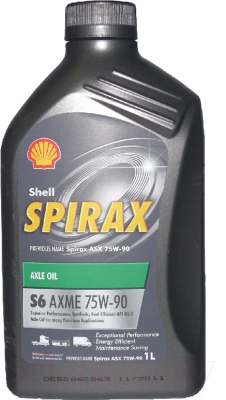 Трансмиссионное масло Shell Spirax S6 AXME 75W90 (1л)