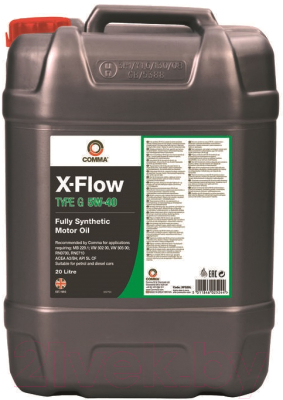 Моторное масло Comma X-Flow Type G 5W40 / XFG20L (20л)