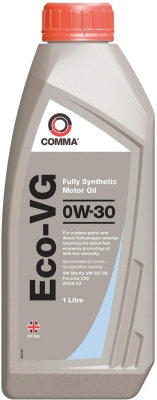 Моторное масло Comma Eco-VG 0W30 / ECOVG1L (1л)