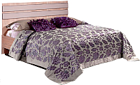 Двуспальная кровать Мебель-КМК 1600 Лондон 0467.19 (дуб сонома/капучино) - 