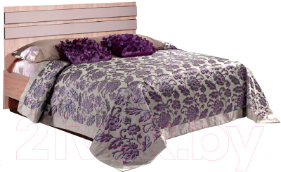 Двуспальная кровать Мебель-КМК 1600 Лондон 0467.19 (дуб сонома/капучино)