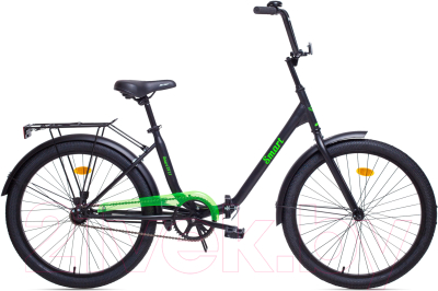 Велосипед AIST Smart 1.1 (24, черный/зеленый)